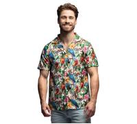 CHEMISE HAWAÏENNE PERROQUETS HOMME XL Multicolore XL