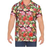 CHEMISE HAWAÏENNE POLYESTER ALOHA TOURISTE HOMME L Multicolore M