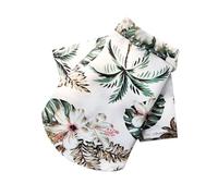 Chemise hawaïenne pour chien, peluche, bouledogue français, chat, animal de compagnie de petite à moyenne taille, veste d'été (blanc noix de coco, taille L)