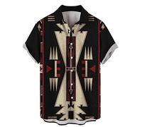 Chemise Hawaienne,Tendances de la Mode Hawaii Chemises à Manches Courtes imprimées en 3D de Style