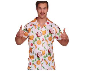 Chemise Hawaiian Fruit Pour Homme Multicolore