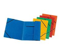 Chemise - HERLITZ - Easyorga - A4 - Rouge - Carton - 3 rabats avec élastiques