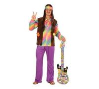Widmann Hippie (Shirt With Vest, Pants, Headband) (M) Different Colors
