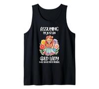 Chemise hippie Old Lady Funny Peace Glasses Flower Power Débardeur