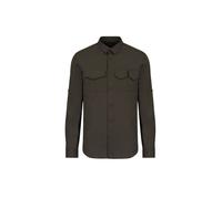 Chemise homme Armani Exchange - Réf. 3KZC16-ZNJXZ-1855 - Vert - Col chemise - Manches longues - Coupe ajustée S
