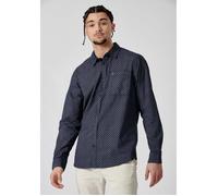 Chemise homme bleue imprimée ROMER - KAPORAL - coupe slim et col chemise M