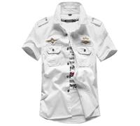 Chemise Homme Cargo - INSFITY - Manches Courtes - Coton 95% - Regular Fit - Confortable Été S