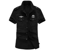 Chemise Homme Cargo - INSFITY - Manches Courtes - Coton 95% - Regular Fit - Confortable Été XL