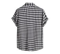 Chemise Homme Casual, Produits ClasséS Hommes Chemise DéContractéE Printemps ÉTé Col Ravissant Rayé À Manches Courtes pour Homme Haut Imprimé Moderne Style Quotidien Durable Et Confortable