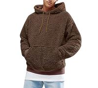 Chemise Homme Chaud Slim Sweats à Capuche Polaire Casual Pull Hiver Chaud Pas Cher Travail Blouson Sweat Capuche Homme Veste Pirate Café L