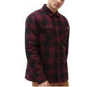 Chemise homme Dickies SHERPA LINED SACRAMENTO - Bordeaux - Manches longues - Doublure polaire S