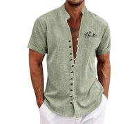 Chemise Homme Ete Hawaienne Polos Hawaienne Manches Courtes Chemise Chemisette Ete Vetement Polo Homme Chemise Noir Vetement Marque Grande Taille Africaine À Col Croisé (A35,XL)