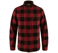Chemise homme Fjällräven Övik Heavy Flannel Shirt M Taille: L / Couleur: rouge / noir