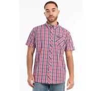 Lonsdale Brixworth Short Sleeve Shirt Rouge S Homme