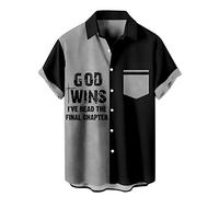 Chemise Homme Manches Courtes d'Été Légère Décontractée Été Confortable Chemise de Plage Tee Shirt Chemiser pour été Hawaii Holiday Beach Party Chemises de Bowling Vintage en Coton