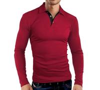 Chemise Homme Manches Longues Blanche,Shirt Chemises de Sport à Manches Longues et Courtes pour Hommes Tennis Basic Tout ce Qui est élégant Confortable