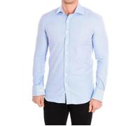 Café Coton Chemise Homme Manches Longues col Revers Fermeture boutonnée THYM3