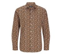 Chemise Homme - PREMIUM BY JACK & JONES - Marron - Col V - Manches longues M