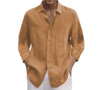 Chemise Homme sans Repassage - Chemise décontractée pour Homme à Manches Trois idéale pour la Saison Printemps-été avec Un col Classique et Une Coupe Moderne