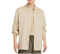 Timberland Chemise Homme Mill River Beige Manches longues Col chemise Taille S