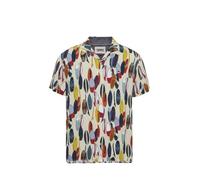 Chemise Homme Tommy Jeans - Ref 56506 - Blanc - Manches courtes - Imprimé planche de surf S