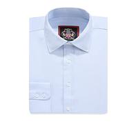 Chemise Homme Unie Manches Longues, 14 Couleurs Classiques Reguliere,Poignet Mousquetaire & Simple,Tailles 37 - 56 cm & 10 Couleurs Brillantes Coupe Effilée,S - 3XL,Travail,Bureau,Mariage & Loisirs.