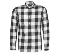 JACK & JONES JJEGINGHAM Twill Shirt L/S Noos Chemise, Blanc Whisper, M Hommes