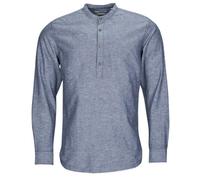 Chemise hommes Jack & Jones JPRBLASUMMER HALF PLACKET SHIRT L/S Bleu EU M