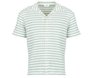 Chemise hommes Selected SLHDYLAN SS OVERSHIRT Beige EU M
