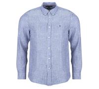 Chemise hommes Tommy Hilfiger LINEN BENGAL STRIPE RF SHIRT Bleu EU L