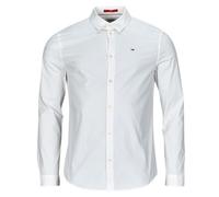 Chemise hommes Tommy Jeans TJM ORIGINAL STRETCH SHIRT Blanc EU L