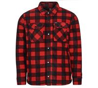 Volcom - Chemise à carreaux - Bowered Fleece LS Shirt Lifeguard Red pour Homme - Taille M - Rouge Rouge M