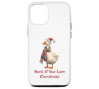 Chemise Humoristique en Forme d'oie Honk If You Love Christmas Goose Coque pour iPhone 12/12 Pro