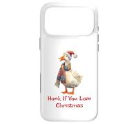 Chemise Humoristique en Forme d'oie Honk If You Love Christmas Goose Coque pour iPhone 17 Pro Max