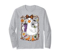 Chemise Humoristique en Forme d'oie pour Halloween, Bonbon, fantôme, Chauve-Souris, Citrouille Manche Longue