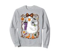 Chemise Humoristique en Forme d'oie pour Halloween, Bonbon, fantôme, Chauve-Souris, Citrouille Sweatshirt