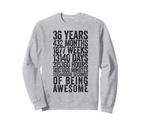 Chemise Humoristique pour 36e Anniversaire Vieux mètre drôle 36 Ans Cadeaux Sweatshirt