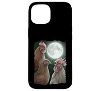Chemise Hurlant à la Lune - Funny Chicken Shirt - Poulet Coque pour iPhone 15