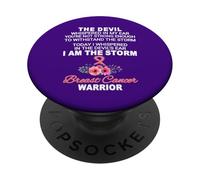 Chemise « I Am The Storm Cancer » - Sensibilisation au Cancer du Sein PopSockets PopGrip Adhésif