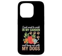 Chemise « I Just Want to Work in My Garden » avec des Chiens Coque pour iPhone 15 Pro