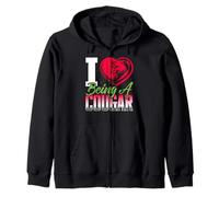 Chemise « I Love Being A Cougar I Heart Being A Cougar » Sweat à Capuche
