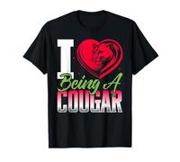 Chemise « I Love Being A Cougar I Heart Being A Cougar » T-Shirt