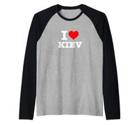Chemise I Love Kiev - I Heart Kiev Manche Raglan