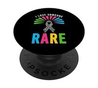 Chemise « I Love Someone Rare » - Journée des Maladies rares zébrées 2026 PopSockets PopGrip Adhésif