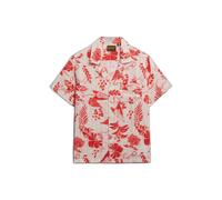 Superdry Chemise imprimée femme Beach manches courtes Rouge S