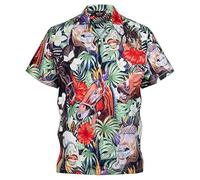 Chemise imprimée décontractée pour homme 2026 pour des sorties élégantes et un usage quotidien en été, vert clair, XXL