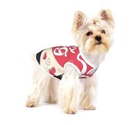 Chemise imprimée « I Love Dogs » pour chiens de petite taille comme les chihuahuas, yorkshires et chiots