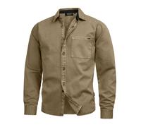 Chemise Indicode pour hommes chemise à manches longues INBroidy chemise décon...