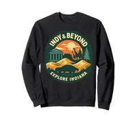 Chemise Indy and Beyond Explore Indiana Zoo Museum Sunset Sweatshirt