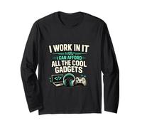 Chemise IT Humor - I Work in IT Cool Gadgets Joke Manche Longue
